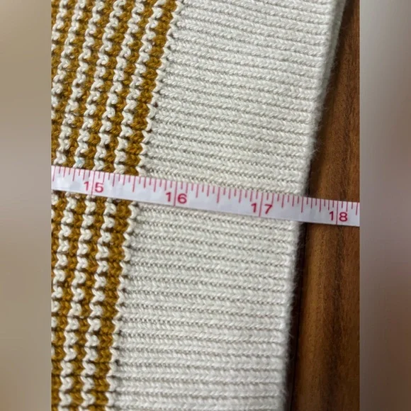 Fin & Vince Kids’ Yellow and White Knit 100% Organic Cotton Sweater - Picture 5 of 8